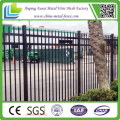 Black Powder Coated Ornamental Steel Fence for Commercial